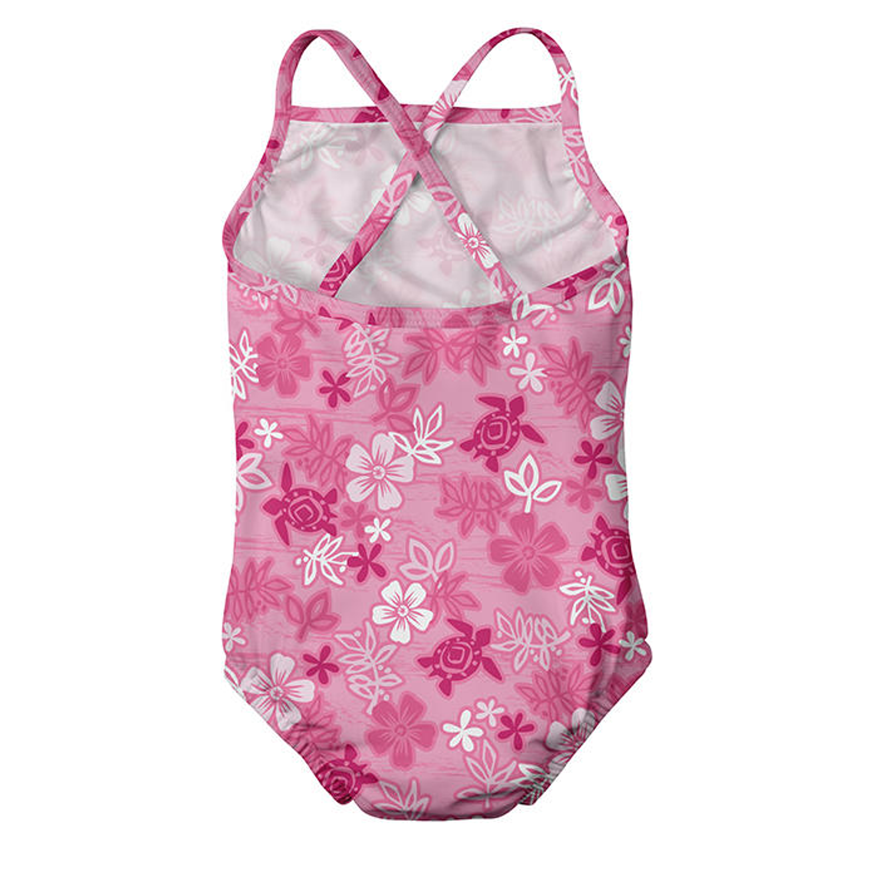 Traje de Baño con Pañal de Agua Tanksuit Rosado Hawaii