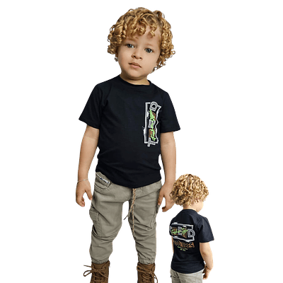 Conjunto Fj Kids Camiseta estampada + pantalon Jogger en drill