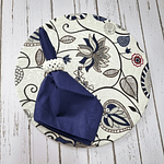 Souplat Estampado Azul, Bege e Vermelho