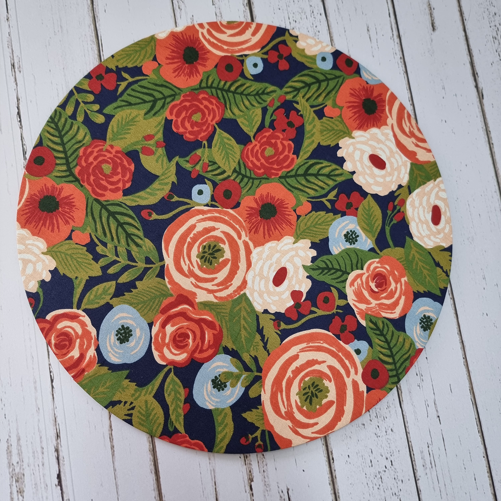 Souplat Floral Marinho e Laranja