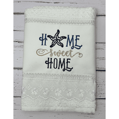 Toalha de Mãos Bordada - Home Estrela