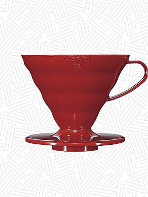 V60 Hario Acrílico Rojo