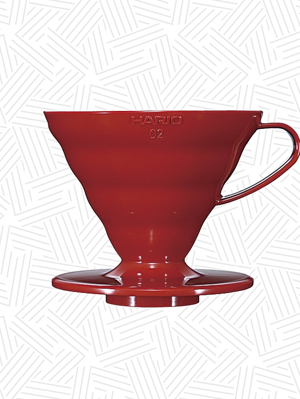 V60 Hario Acrílico Rojo 