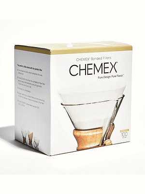 Filtros Chemex 6 cups 100 unidades.