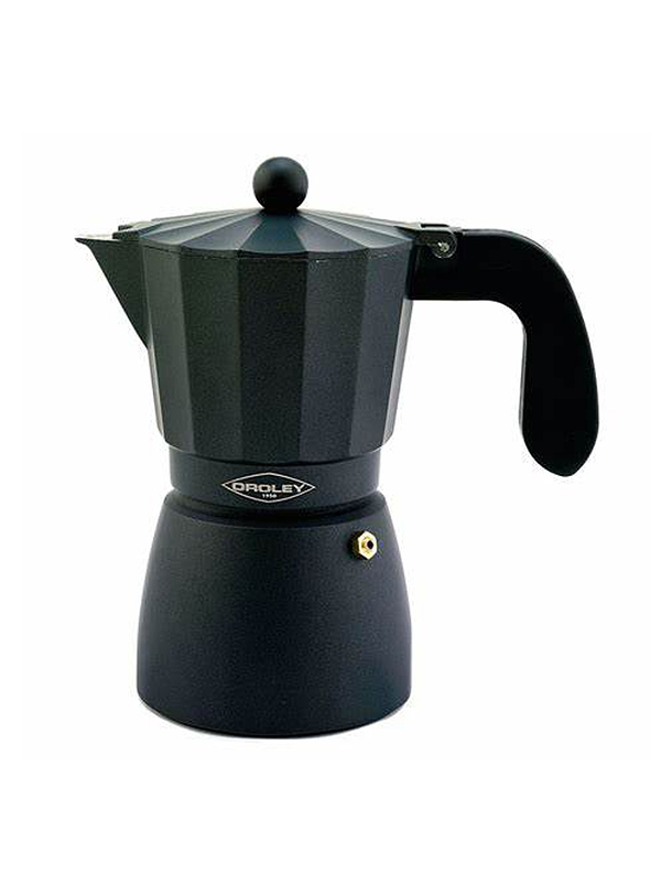 Cafetera Italiana Touareg 3 Tazas Negra 