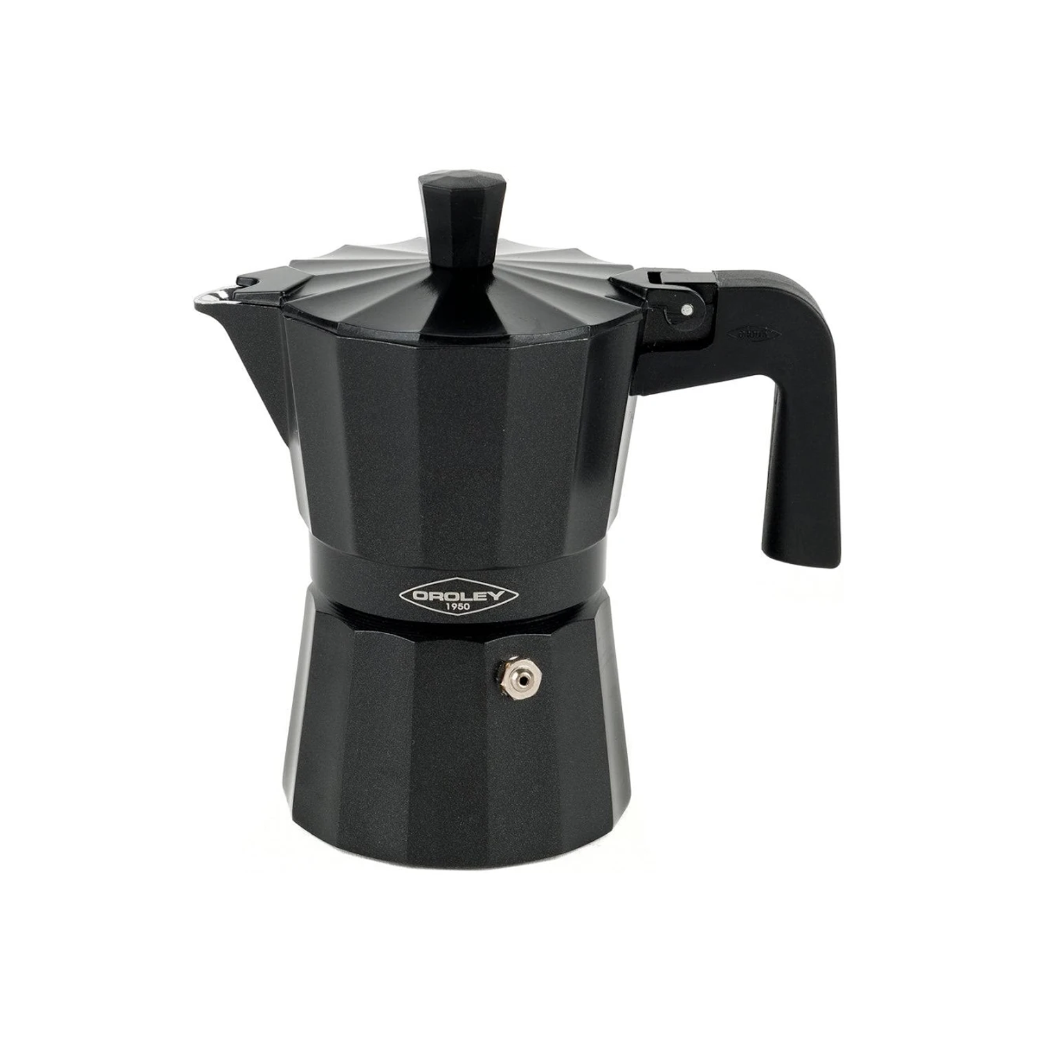 Cafetera Italiana Negra 3 tazas