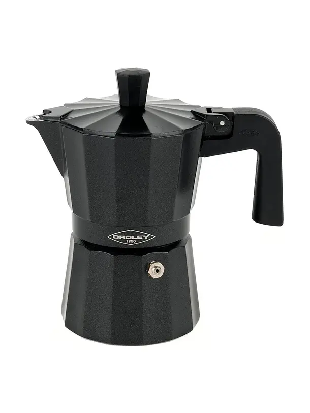 Cafetera Italiana Negra 3 tazas 