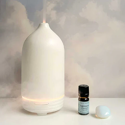Mezcla de aceites esenciales para el chakra de la garganta expresivo 5 ml