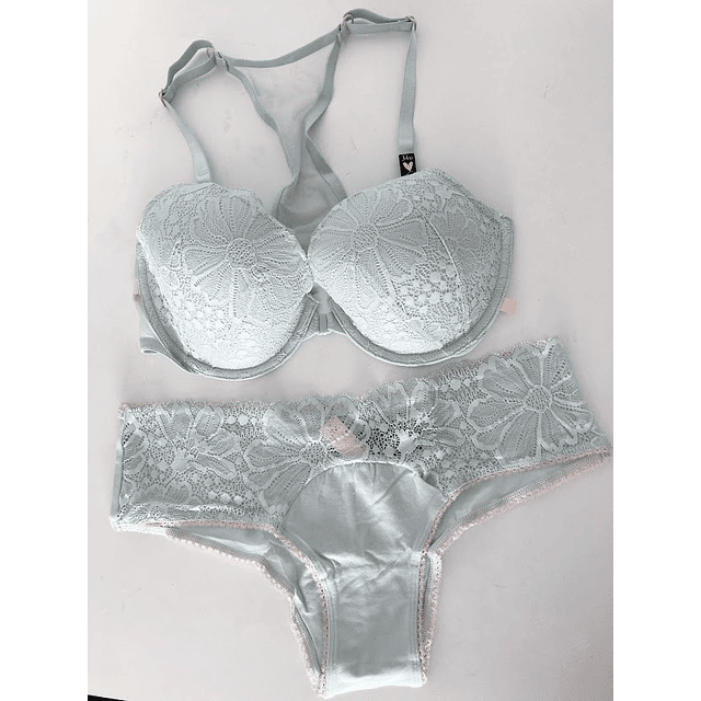 (34D-M) Conjunto Victoria's Secret verde menta