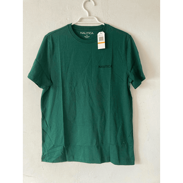 Polera Hombre Nautica Talla S Verde Oscuro