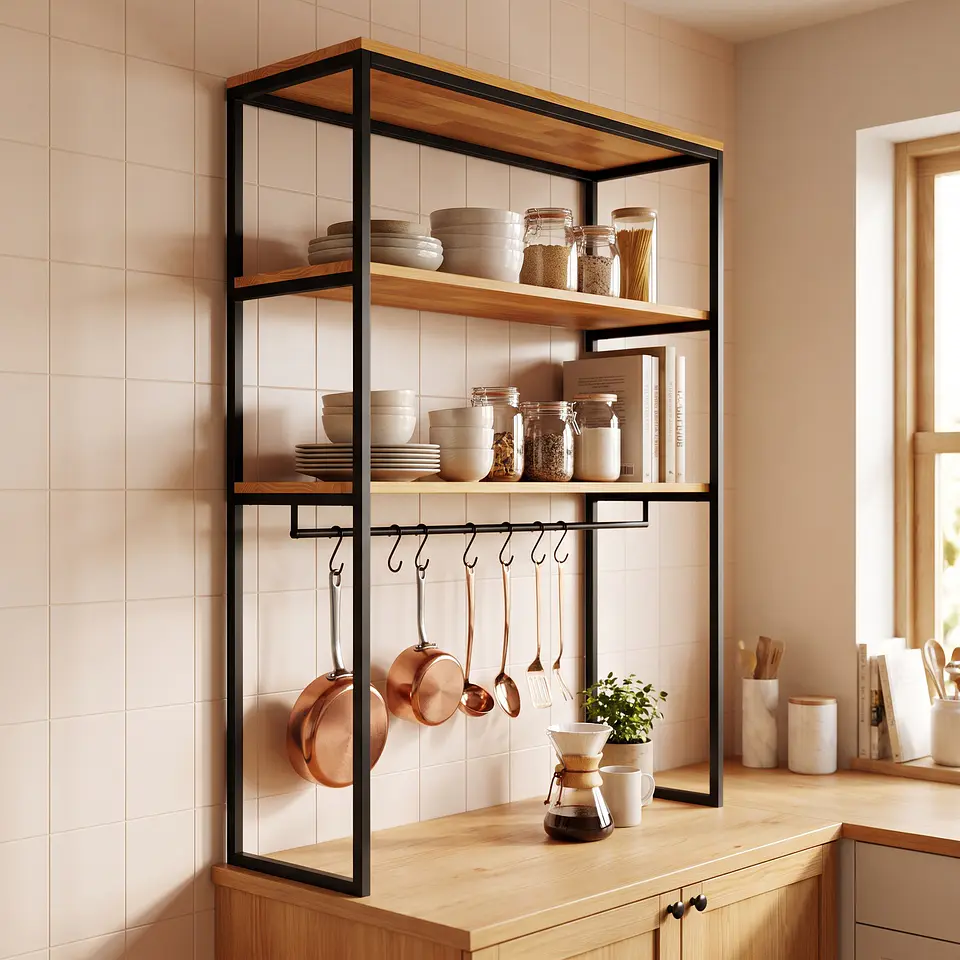 Estante de cocina abierto 1