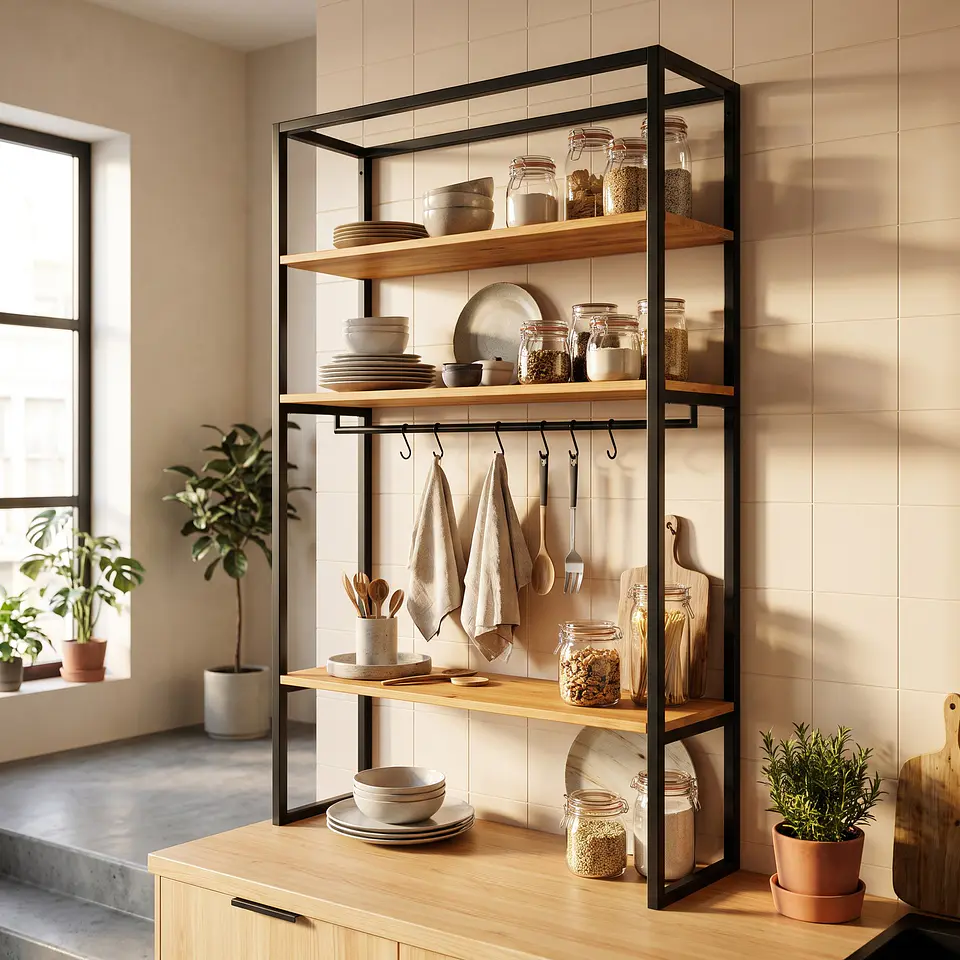 Estante de cocina abierto 2