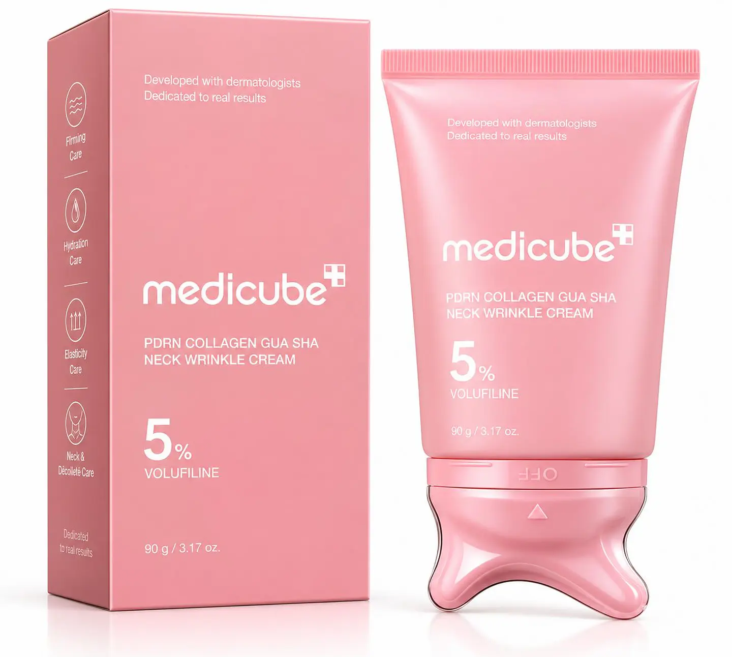 Medicube PDRN Collagen Gua Sha Neck Wrinkle Cream 5% Volufiline – 90 g 1