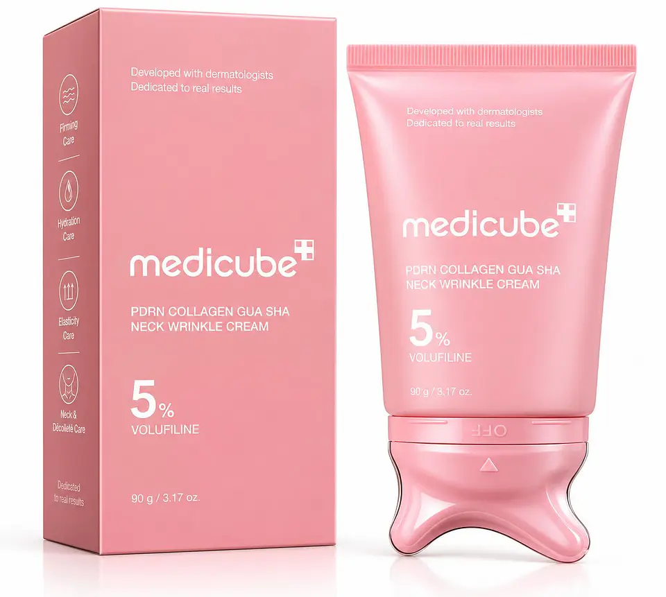 Medicube PDRN Collagen Gua Sha Neck Wrinkle Cream 5% Volufiline – 90 g 1