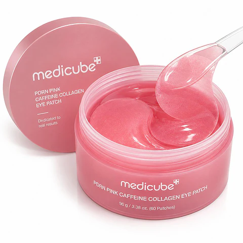 Medicube PDRN Pink Caffeine Collagen Eye Patch – 60 Patches