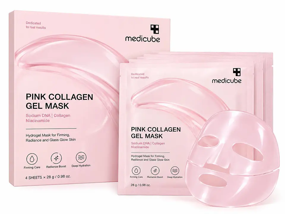 Medicube Pink Collagen Gel Mask – 4 Máscaras 1