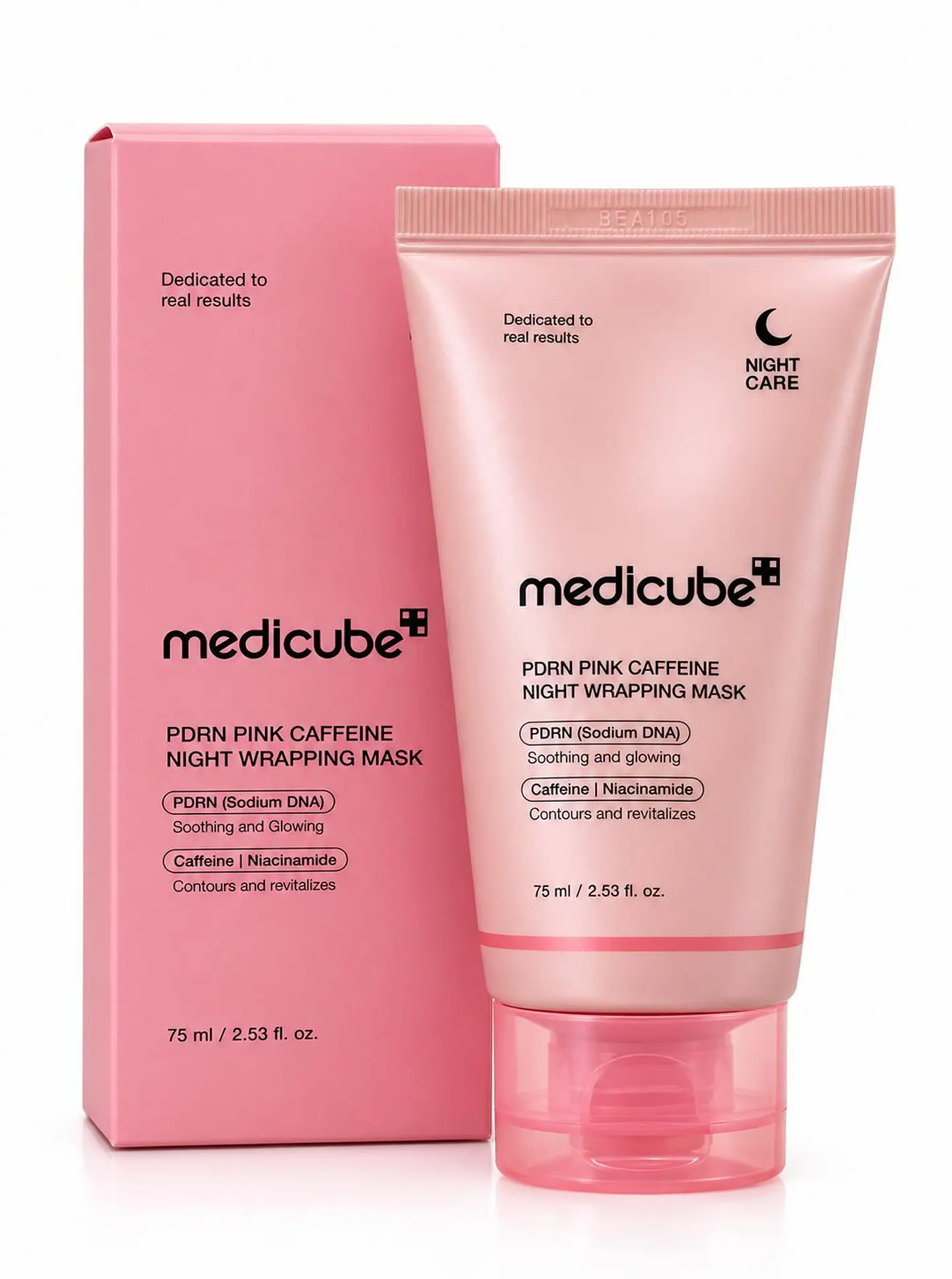 Medicube PDRN Pink Caffeine Night Wrapping Mask – Máscara Facial Noturna 75 ml 1