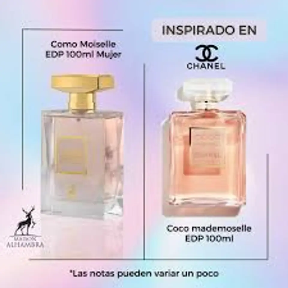MAISON ALHAMBRA  COMO MOISELLE EDP 100 ML 2