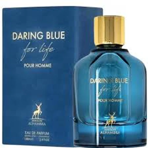 MAISON ALHAMBRA  DARING BLUE FOR LIFE POUR HOMME EDP 100 ML