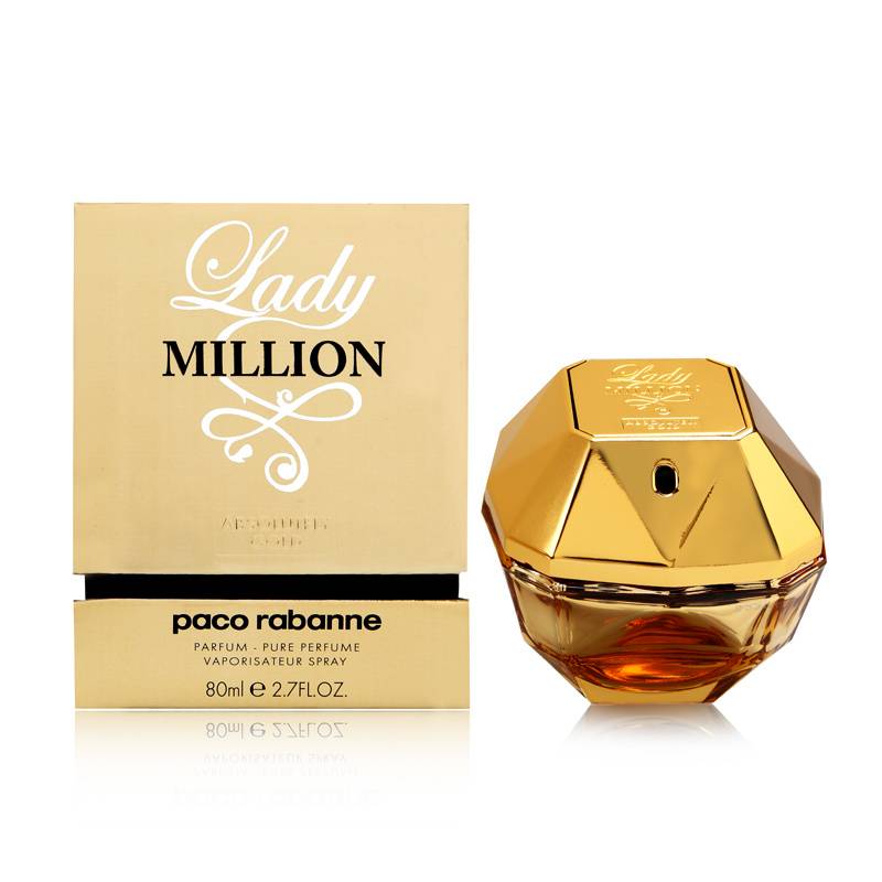 Lady Million Absolutely Gold para mujer / 80 ml Pure Perf...
