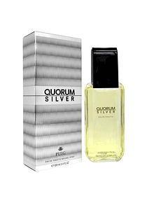 Quorum Silver para hombre / 100 ml Eau De Toilette Spray