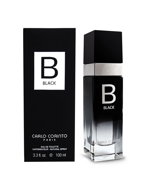 Carlo Corinto Black para hombre / 100 ml Eau De Toilette Spray