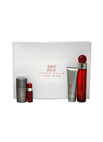 360º Red para hombre / SET - 100 ml Eau De Toilette Spray