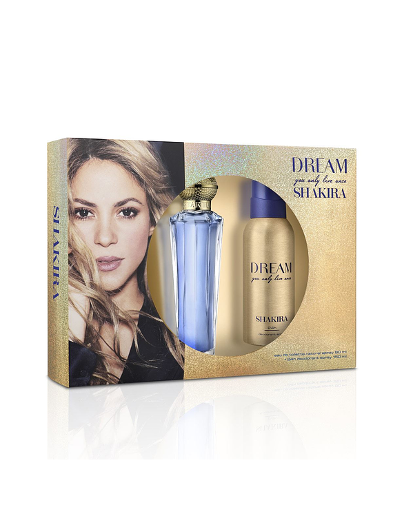 Shakira Dream para mujer / SET - 80 ml Eau De Toilette Spray