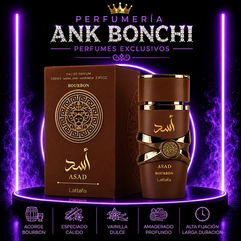 Asad Bourbon edp 100ml hombre 