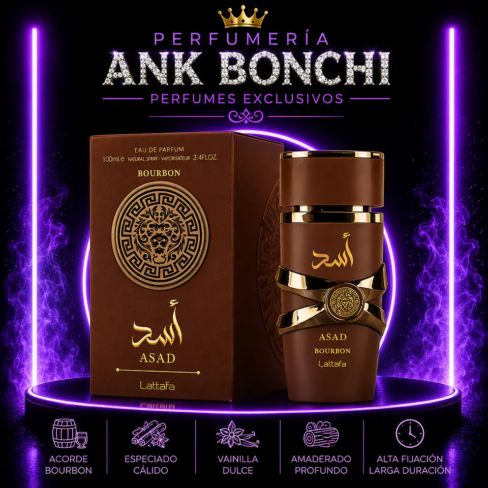 Asad Bourbon edp 100ml hombre  1