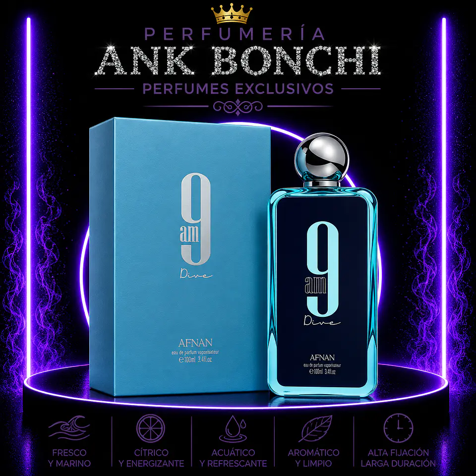 9 am Afnan 100ml edp (hombre) 1