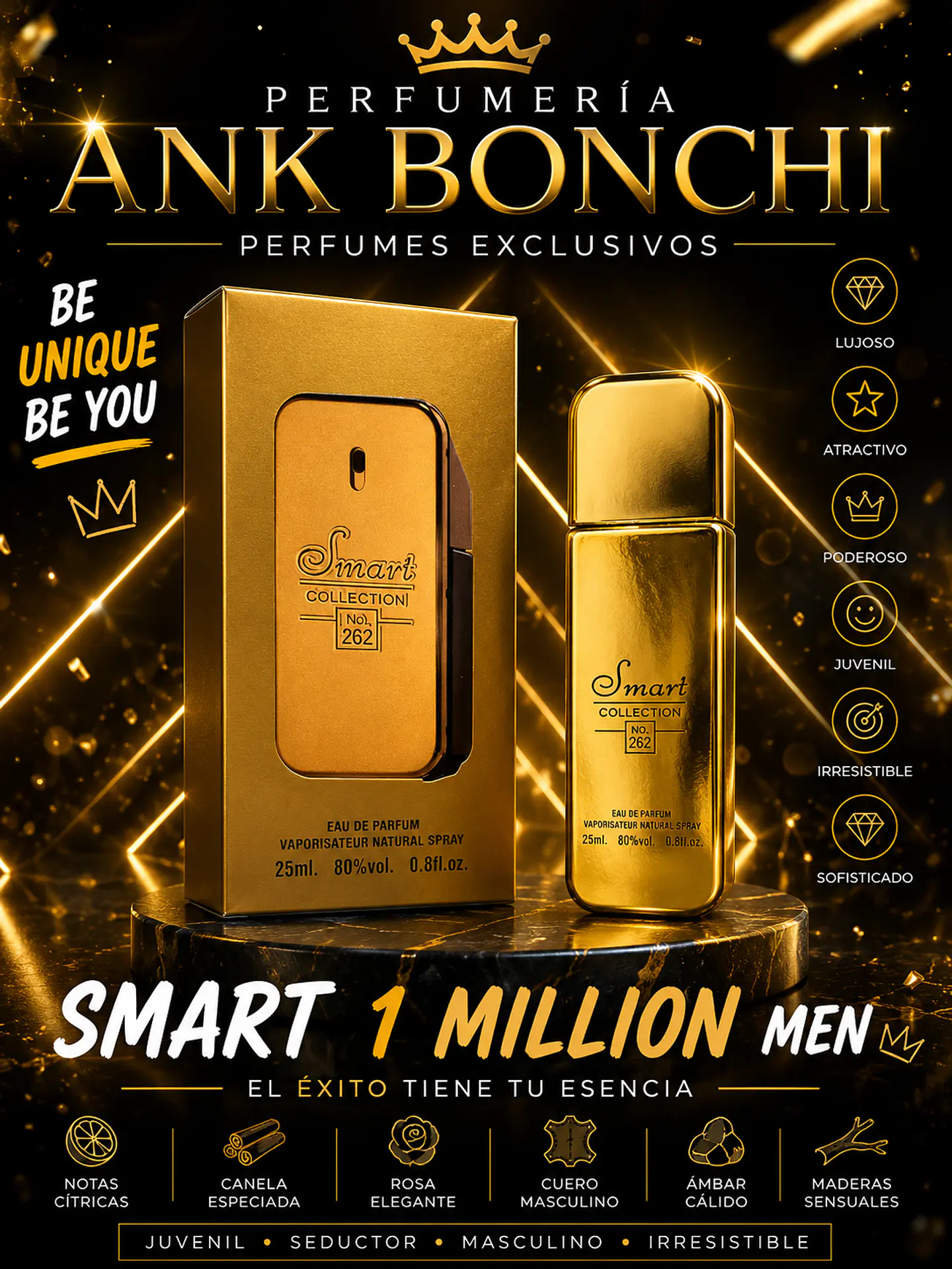 Smart 262 dupe de one million edp 25ml (hombre) 1