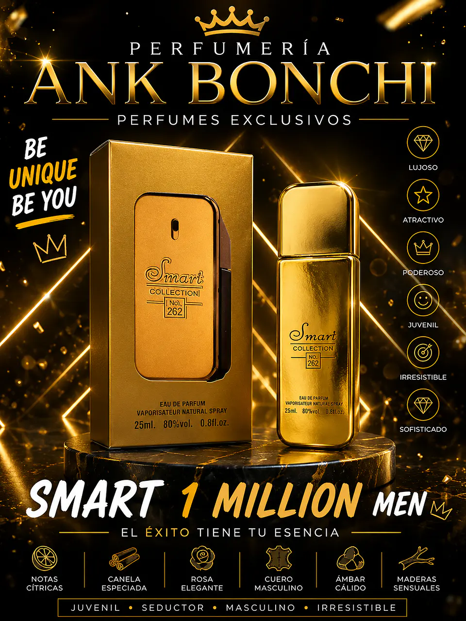 Smart 262 dupe de one million edp 25ml (hombre) 1