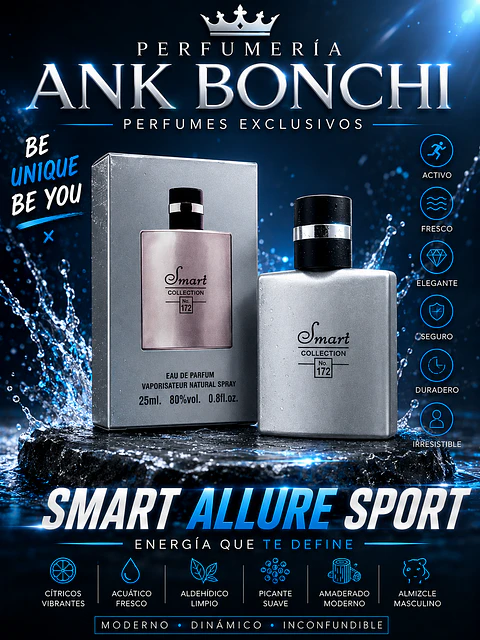 Smart 172 dupe Allure homme sport 25ml 