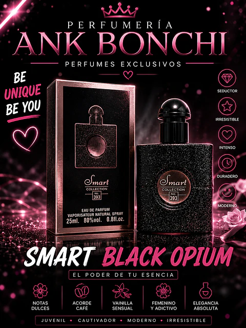 Smart 393 25ml dupe de blck opium 