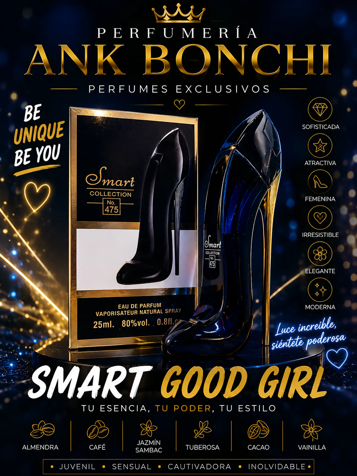 Smart 475 25ml (dupe de good girl) mujer  1