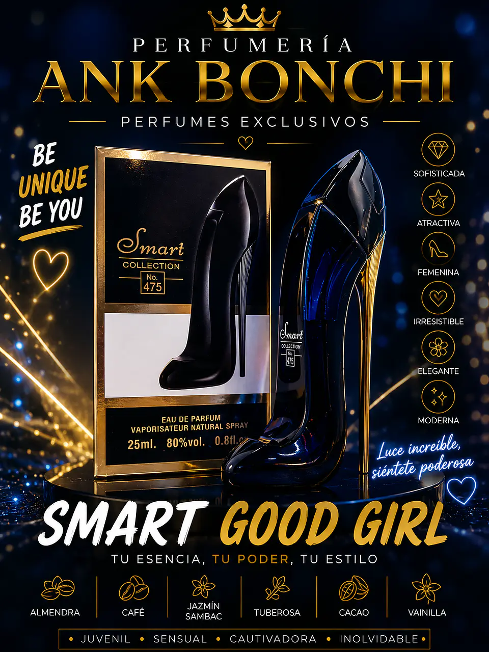 Smart 475 25ml (dupe de good girl) mujer  1