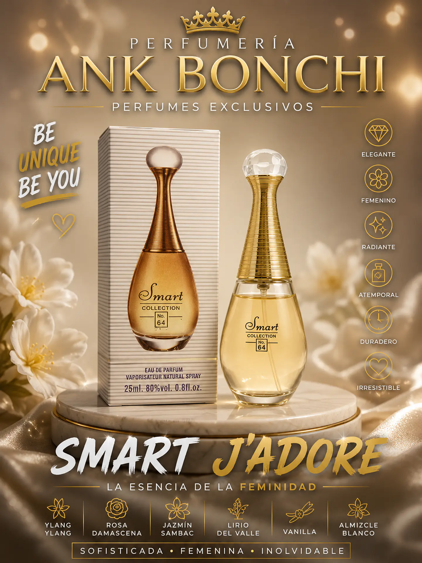Smart 64 25ml (dupe de j'adore de dior) mujer  1