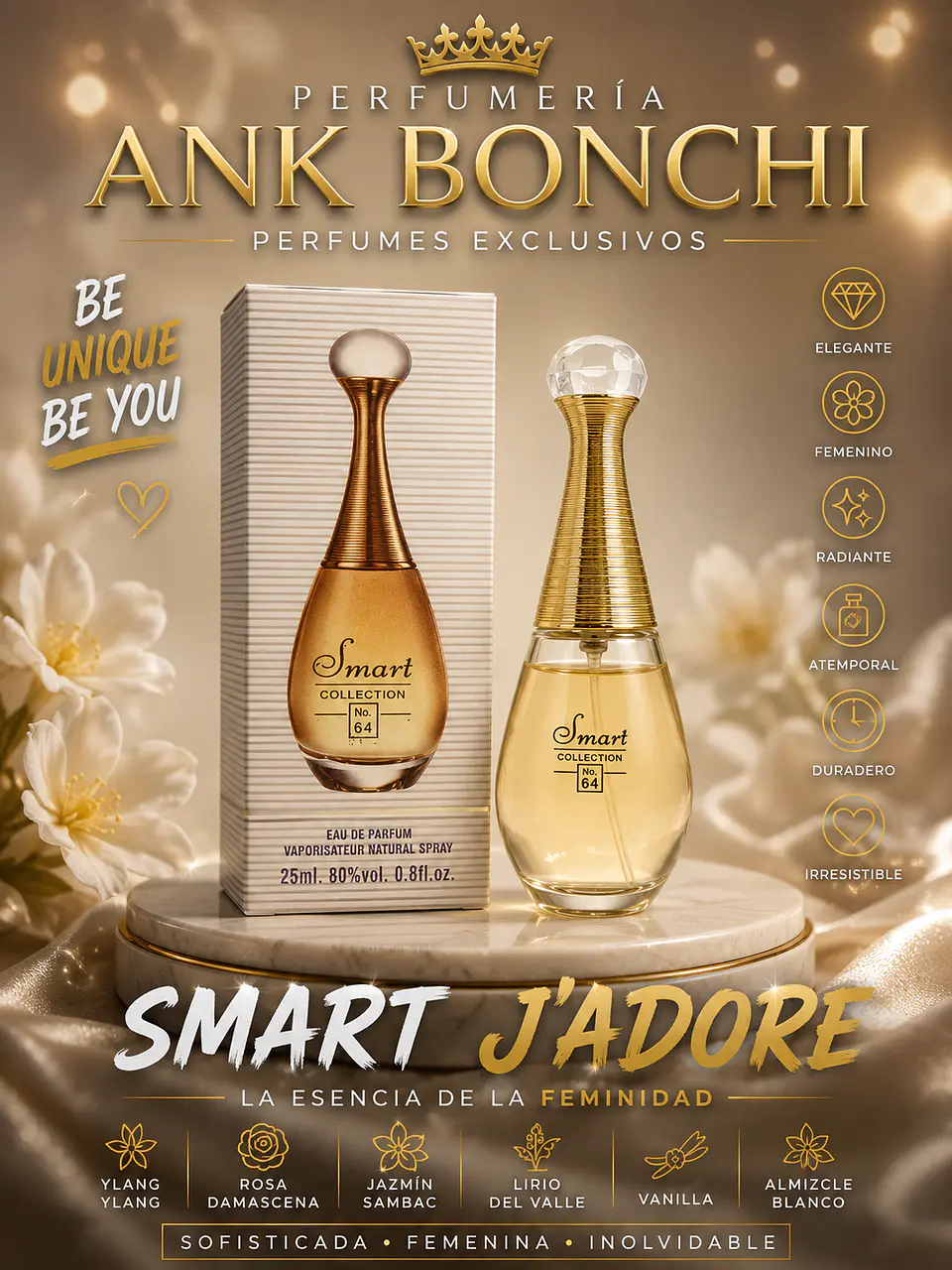 Smart 64 25ml (dupe de j'adore de dior) mujer  1