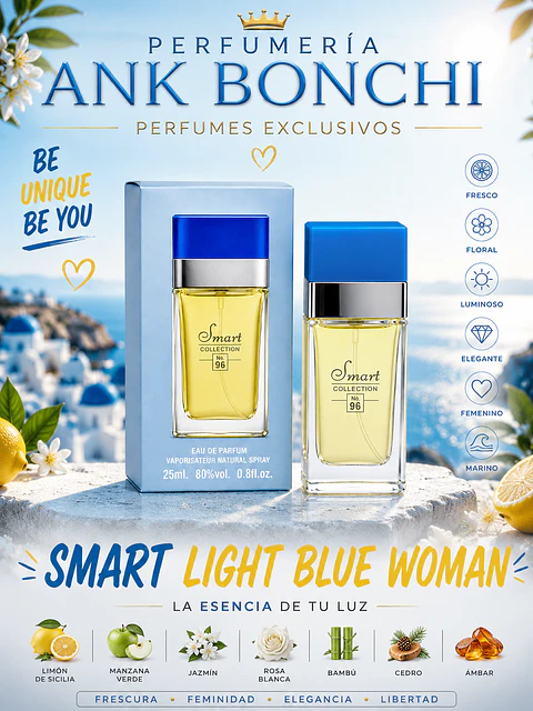 Smart 96 25ml dupe de light blue 
