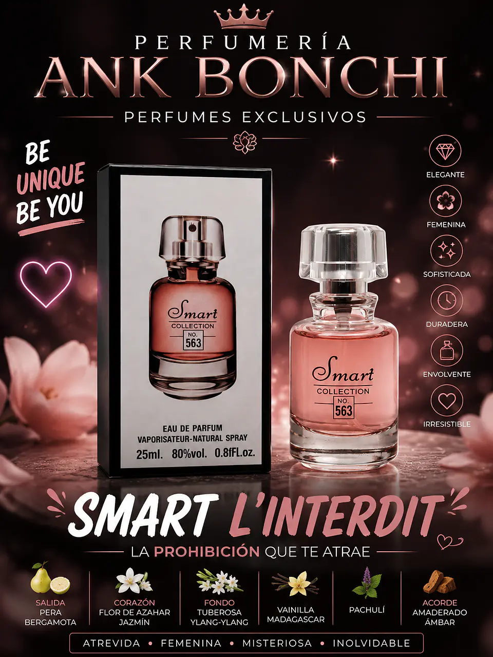 Smart 563 8dupe de L'interdit Givenchi) mujer  1