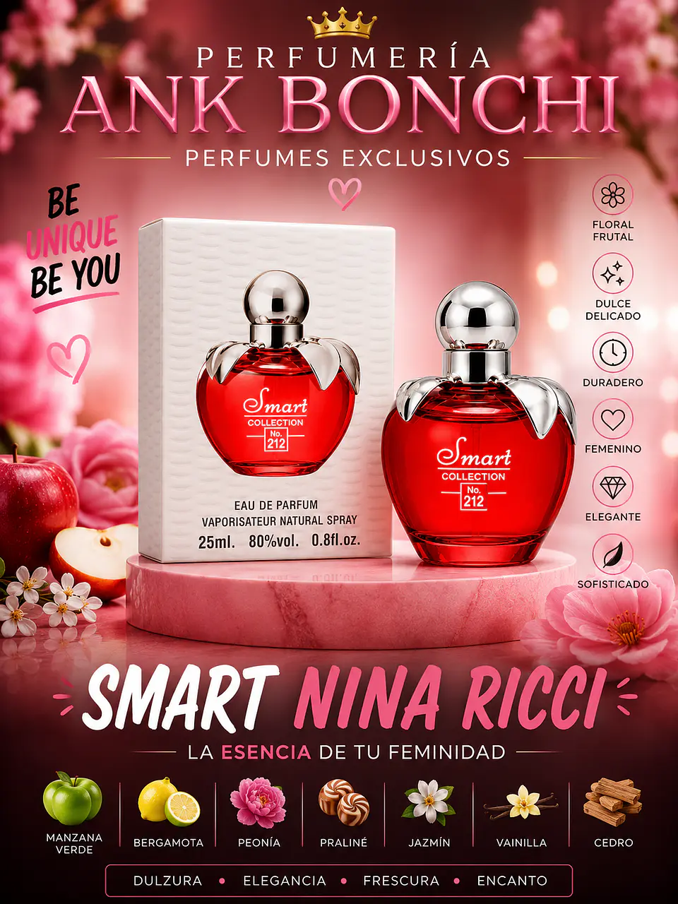 Smart 212 25ml (dupe de nina ricci)  mujer  1