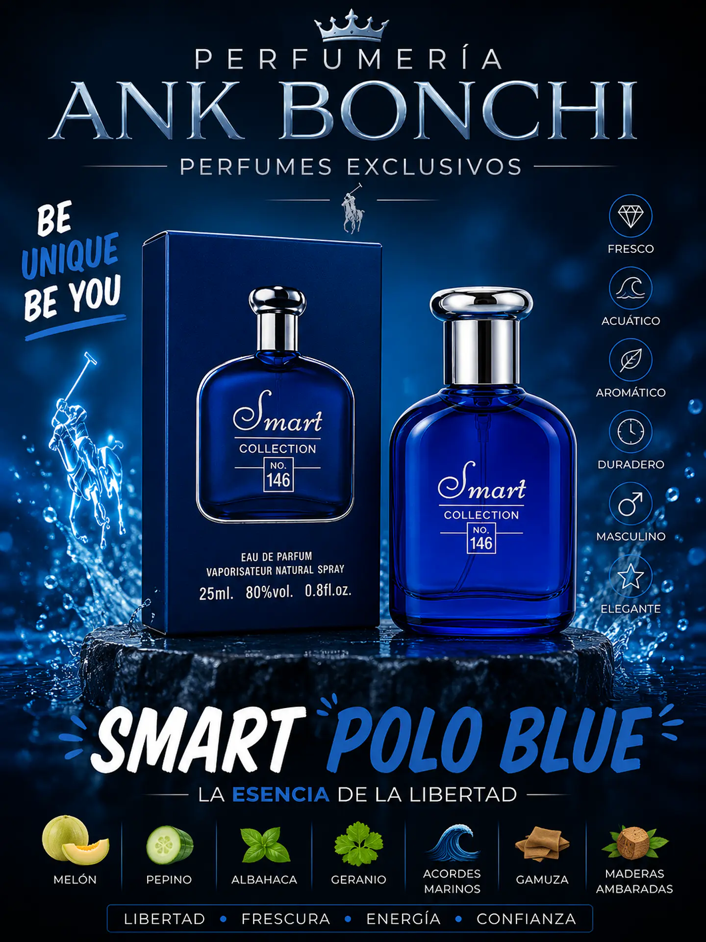 Smart 146 25ml (dupe polo blue) hombre  1