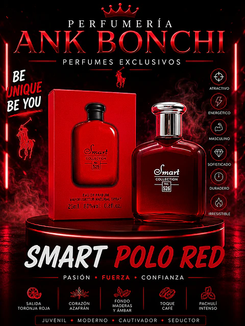 Smart 526 25ml 8dupe de polo red) hombre 