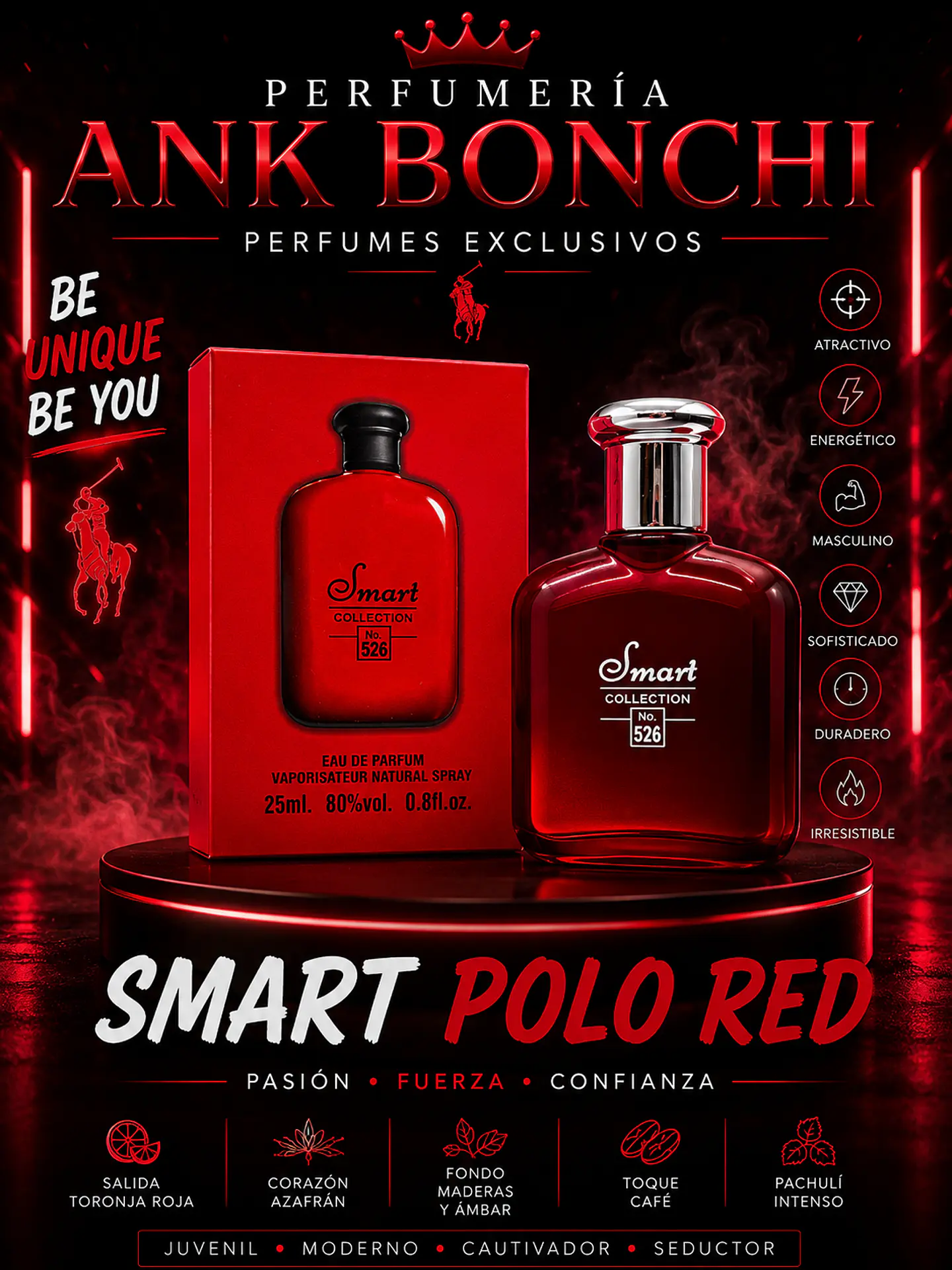 Smart 526 25ml 8dupe de polo red) hombre  1