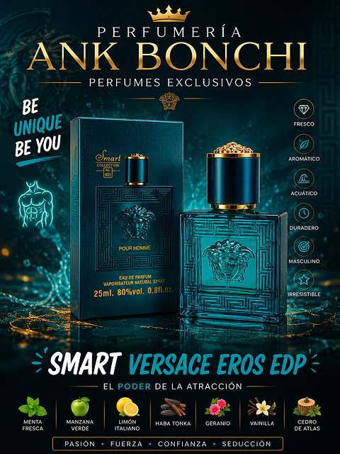 Smart 401 25ml (dupe de versace eros edp) hombre 