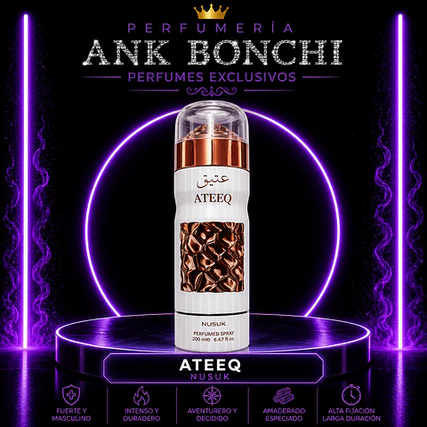 Ateeq de nusuk 200ml spray (hombre)