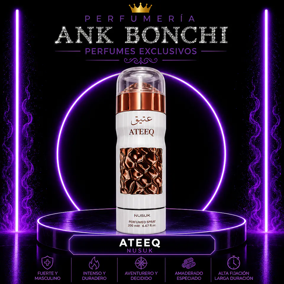 Ateeq de nusuk 200ml spray (hombre) 1