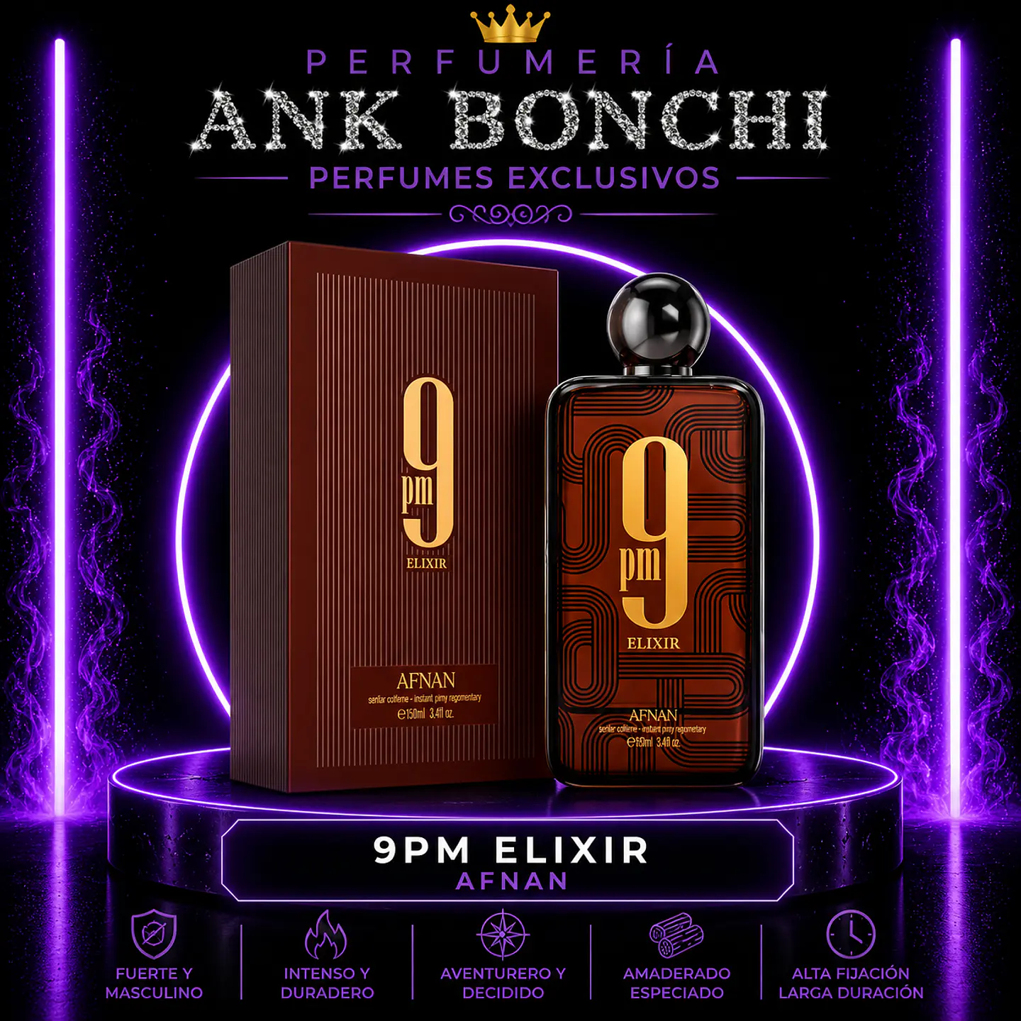 9pm elixir 100ml edp hombre  1