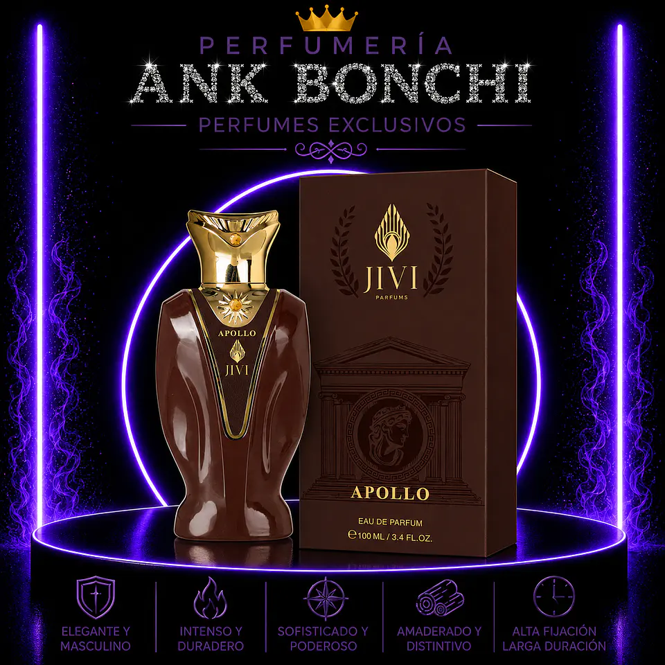 apollo 100ml edp hombre (dupe de 212 black vip ) 1
